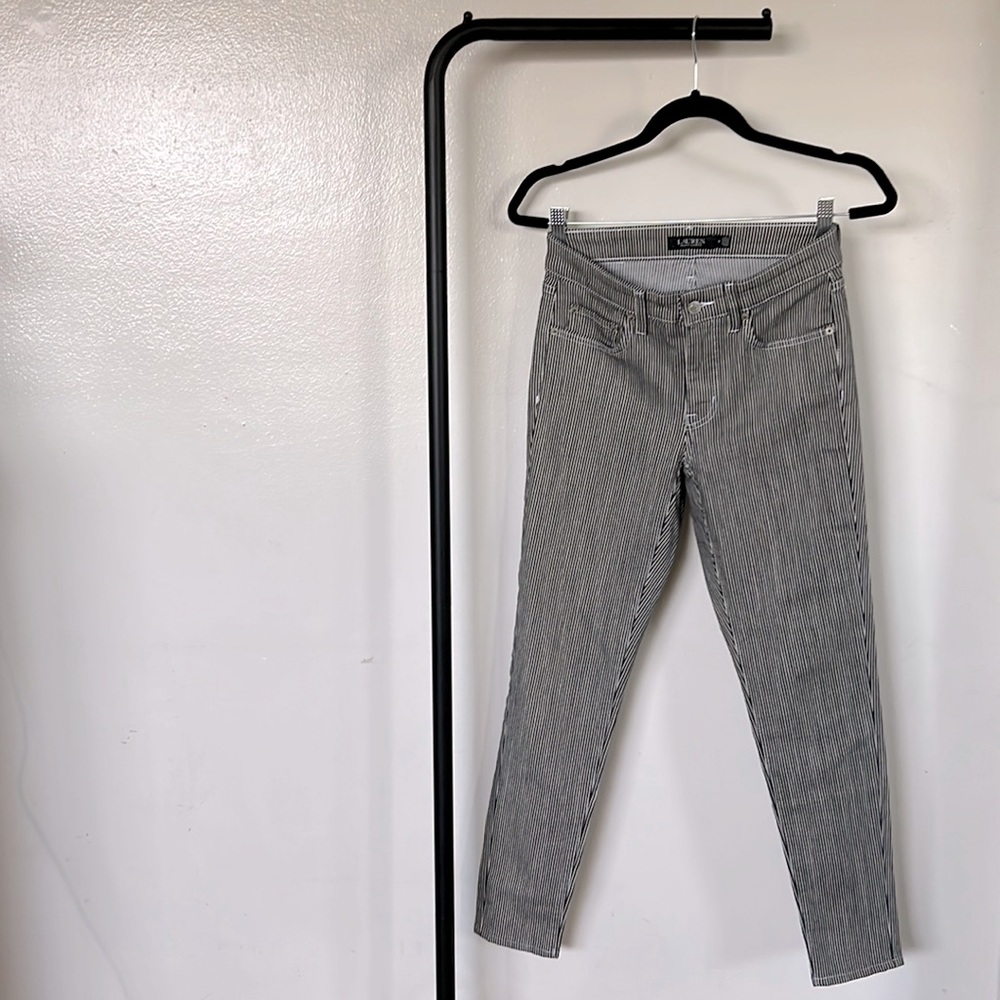 Ralph Lauren b/w striped jeans